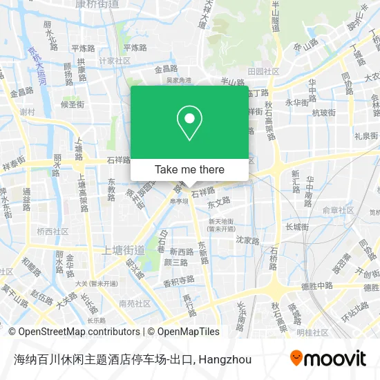 海纳百川休闲主题酒店停车场-出口 map