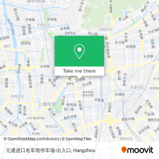 元通进口名车馆停车场-出入口 map