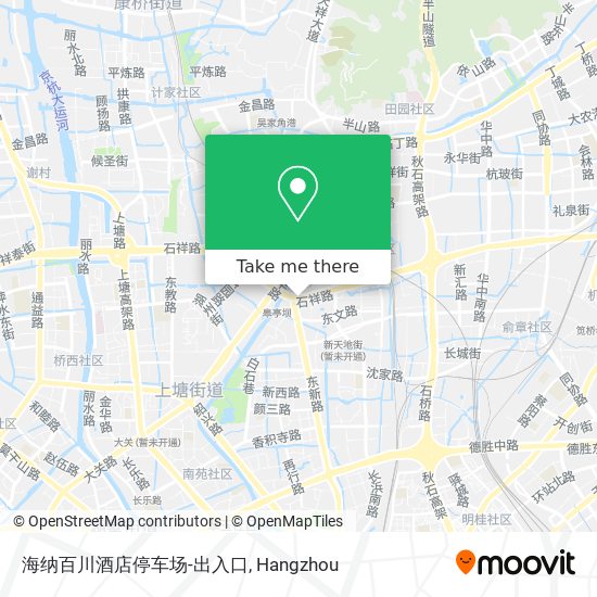 海纳百川酒店停车场-出入口 map