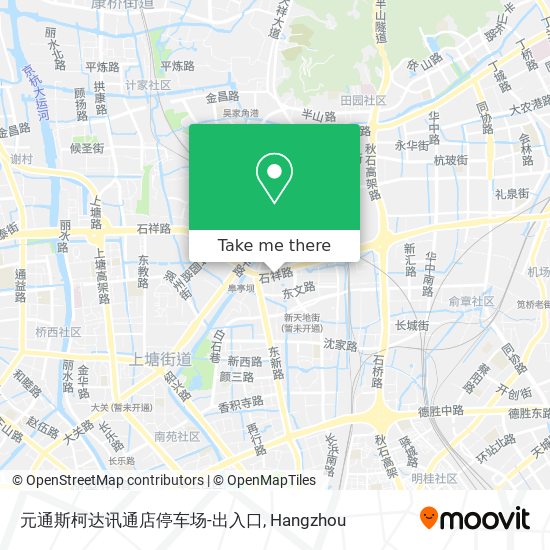 元通斯柯达讯通店停车场-出入口 map