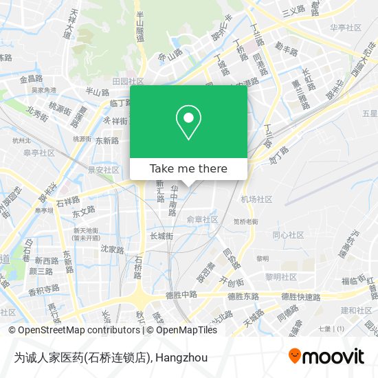 为诚人家医药(石桥连锁店) map