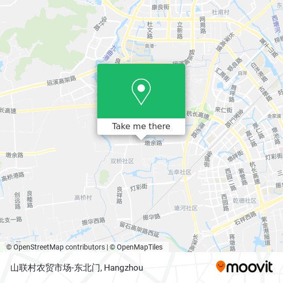 山联村农贸市场-东北门 map