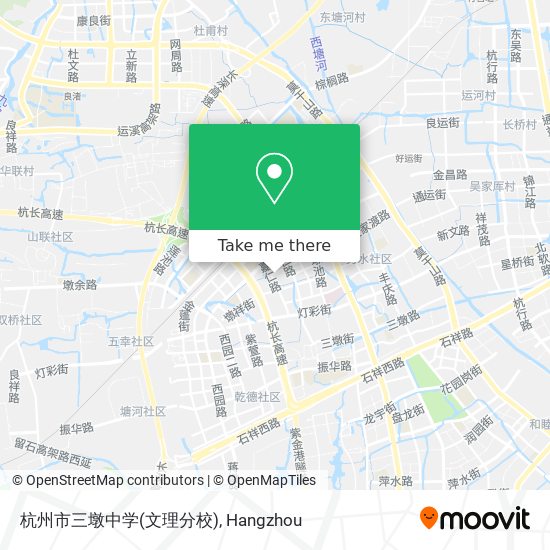 杭州市三墩中学(文理分校) map