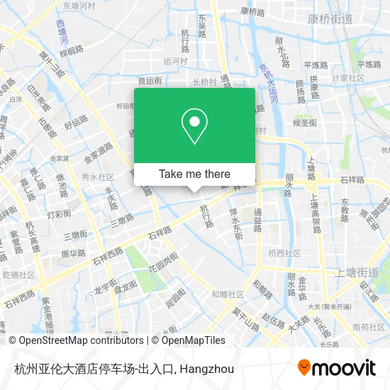 杭州亚伦大酒店停车场-出入口 map