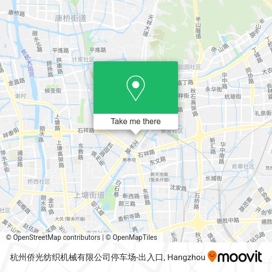 杭州侨光纺织机械有限公司停车场-出入口 map