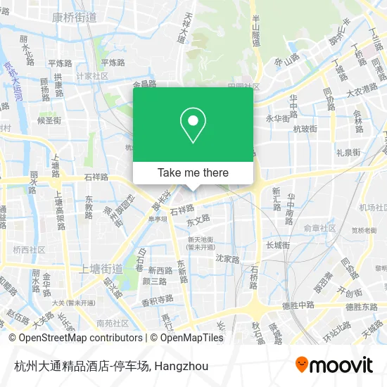 杭州大通精品酒店-停车场 map