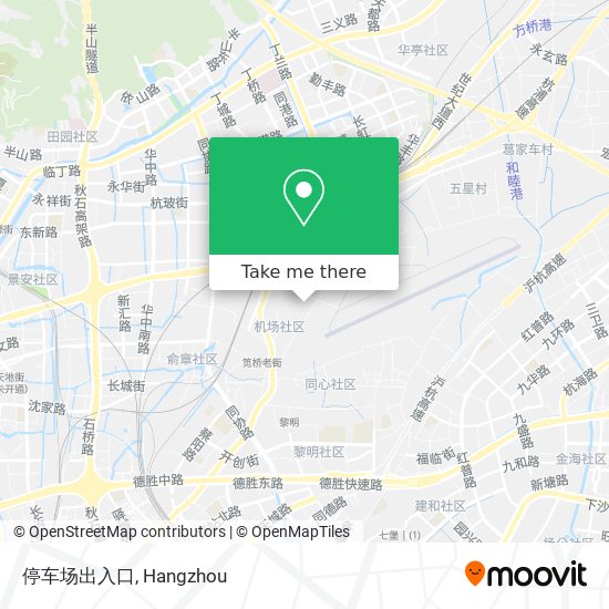 停车场出入口 map