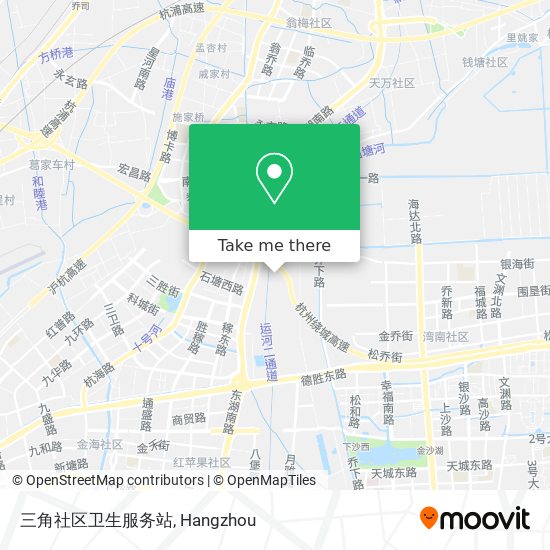 三角社区卫生服务站 map