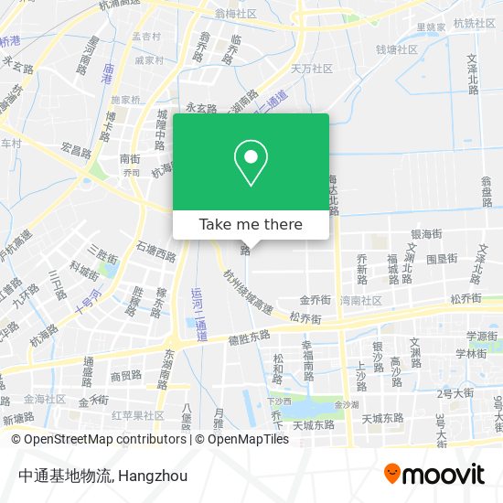 中通基地物流 map
