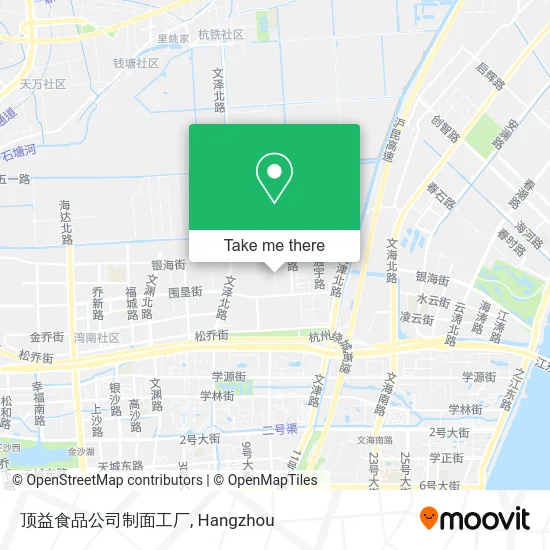 顶益食品公司制面工厂 map