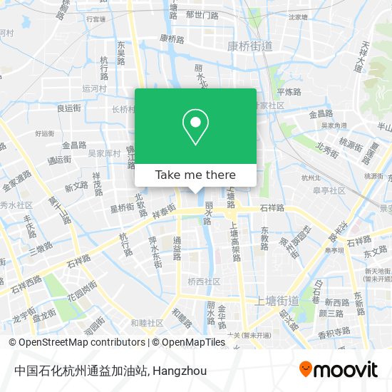 中国石化杭州通益加油站 map
