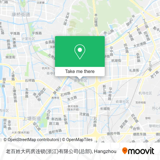 老百姓大药房连锁(浙江)有限公司(总部) map