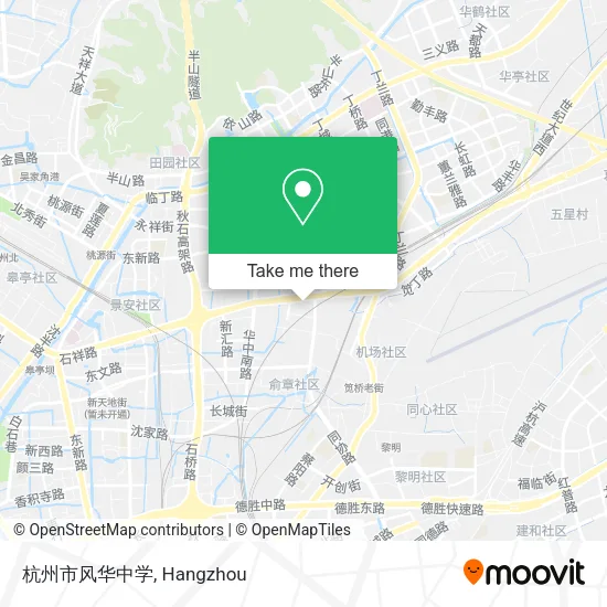 杭州市风华中学 map