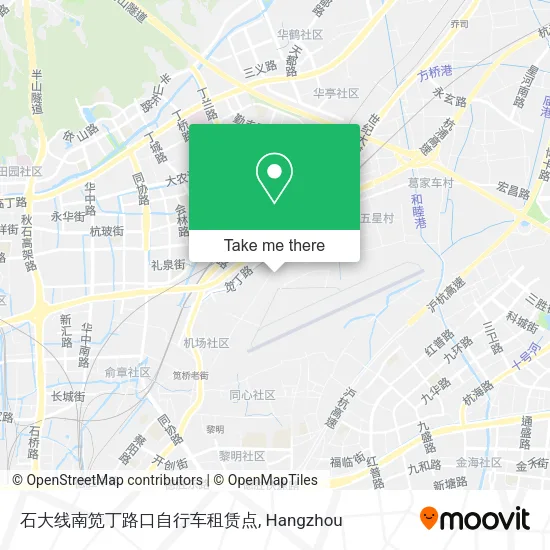 石大线南笕丁路口自行车租赁点 map