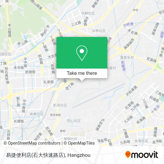 易捷便利店(石大快速路店) map