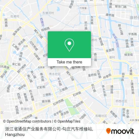 浙江省通信产业服务有限公司-勾庄汽车维修站 map
