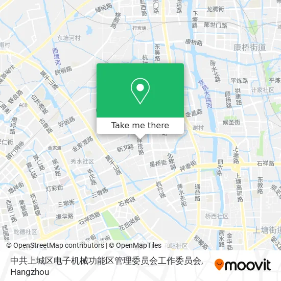 中共上城区电子机械功能区管理委员会工作委员会 map