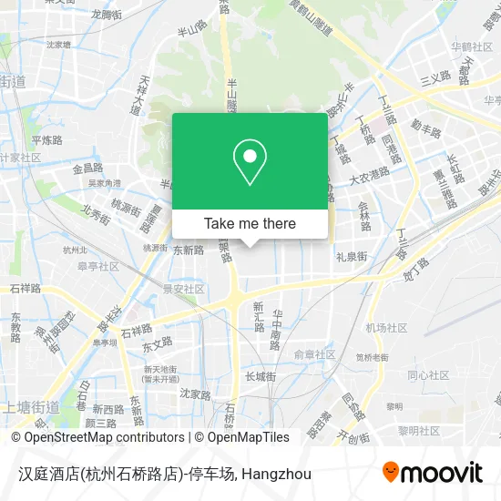 汉庭酒店(杭州石桥路店)-停车场 map