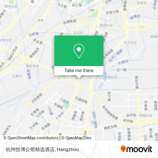 杭州悦博公馆精选酒店 map