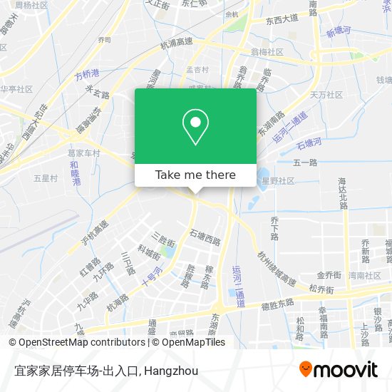 宜家家居停车场-出入口 map