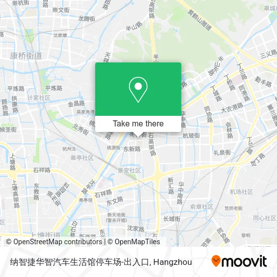 纳智捷华智汽车生活馆停车场-出入口 map