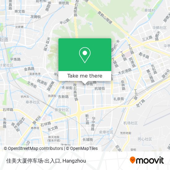 佳美大厦停车场-出入口 map