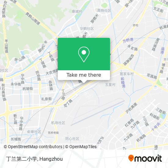 丁兰第二小学 map