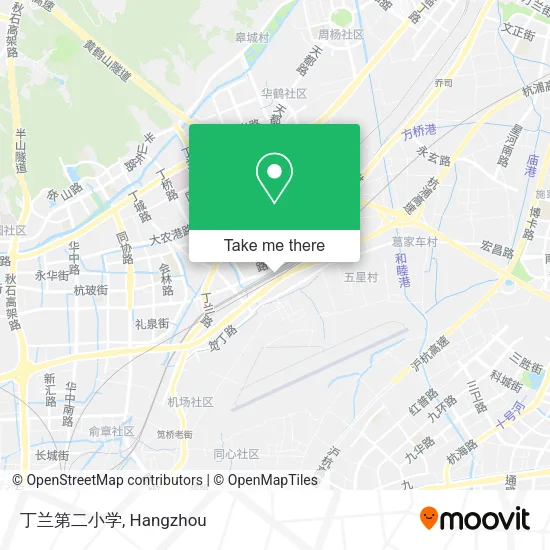 丁兰第二小学 map