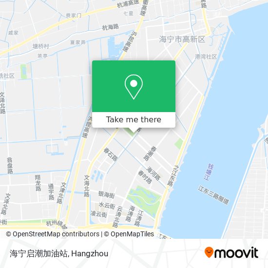 海宁启潮加油站 map