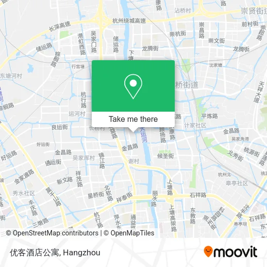 优客酒店公寓 map