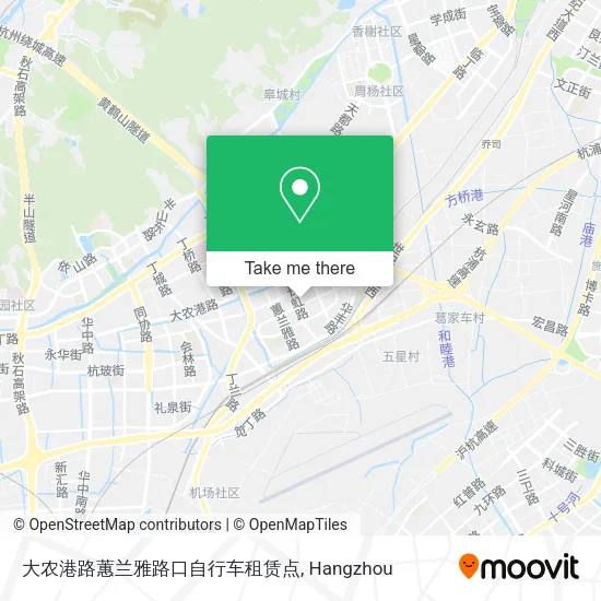 大农港路蕙兰雅路口自行车租赁点 map