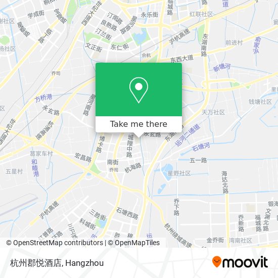杭州郡悦酒店 map