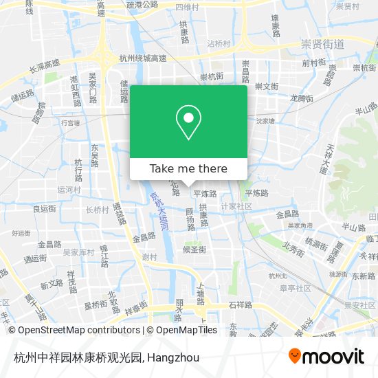 杭州中祥园林康桥观光园 map