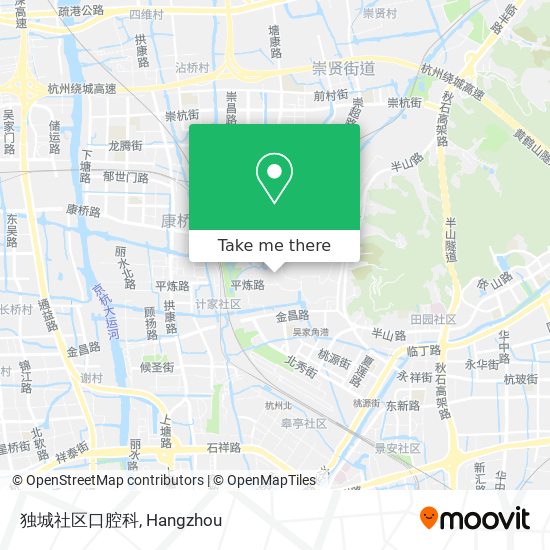 独城社区口腔科 map