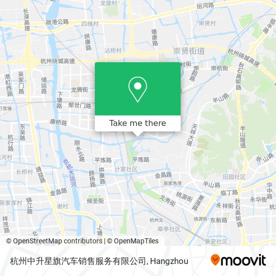 杭州中升星旗汽车销售服务有限公司 map