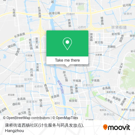 康桥街道西杨社区(计生服务与药具发放点) map