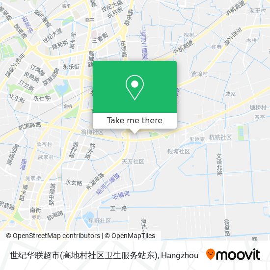 世纪华联超市(高地村社区卫生服务站东) map