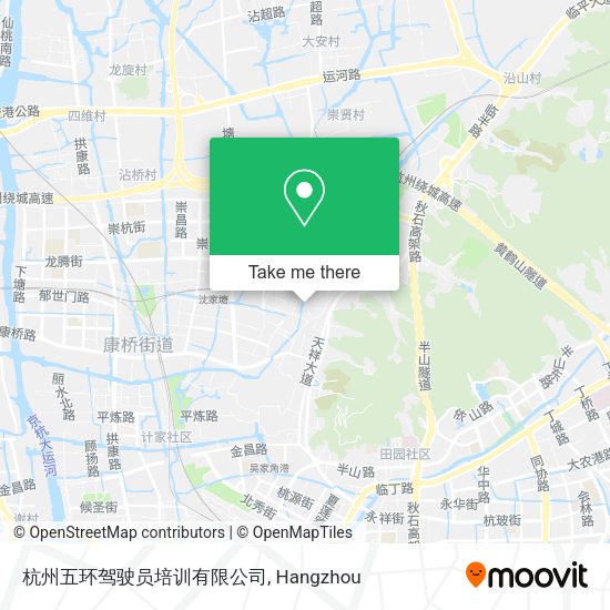 杭州五环驾驶员培训有限公司 map