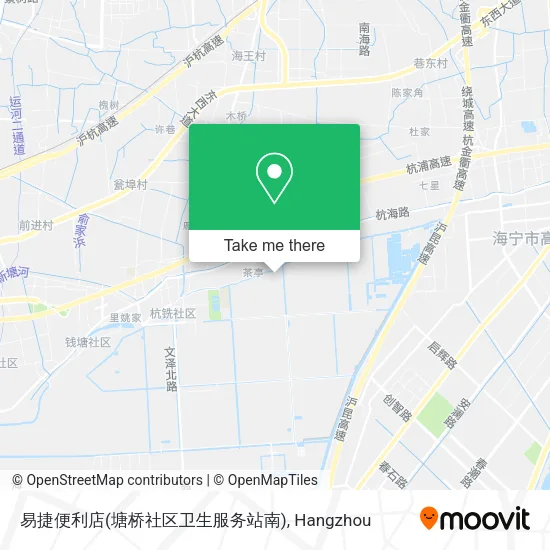 易捷便利店(塘桥社区卫生服务站南) map