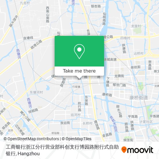 工商银行浙江分行营业部科创支行博园路附行式自助银行 map