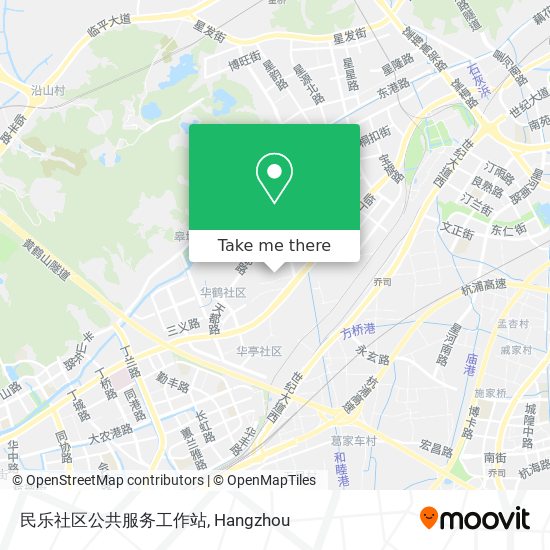 民乐社区公共服务工作站 map