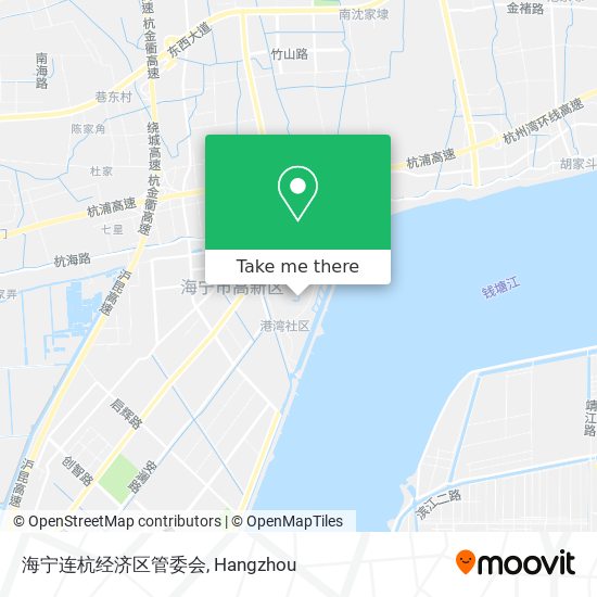 海宁连杭经济区管委会 map