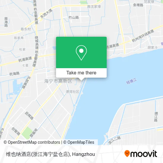 维也纳酒店(浙江海宁盐仓店) map