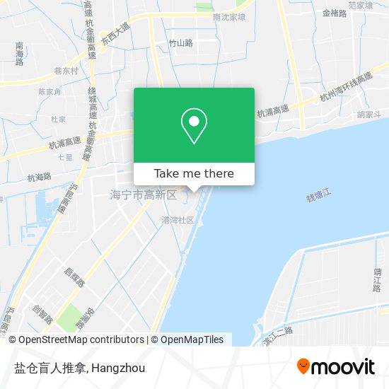 盐仓盲人推拿 map