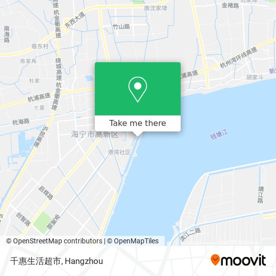 千惠生活超市 map