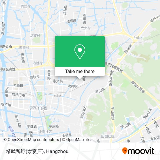 精武鸭脖(崇贤店) map