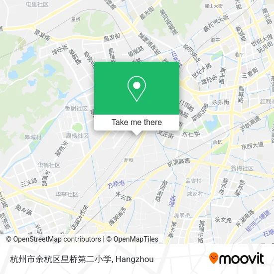 杭州市余杭区星桥第二小学 map