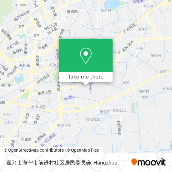 嘉兴市海宁市前进村社区居民委员会 map