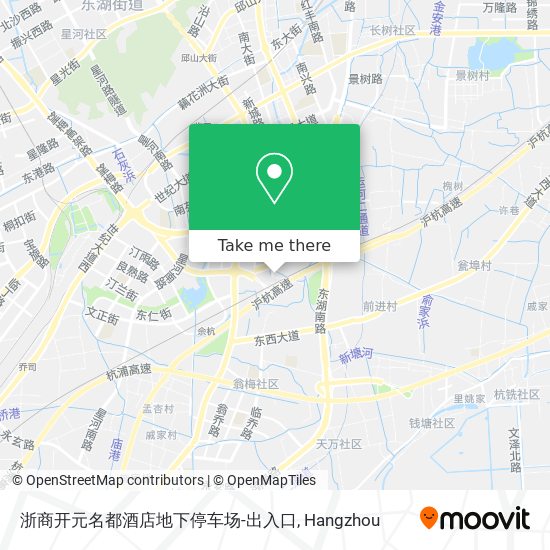 浙商开元名都酒店地下停车场-出入口 map