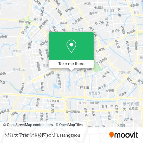 浙江大学(紫金港校区)-北门 map